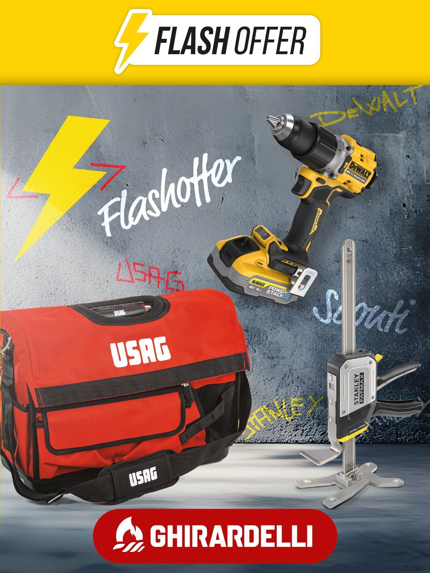 offerta speciale USAG DeWalt Stanley