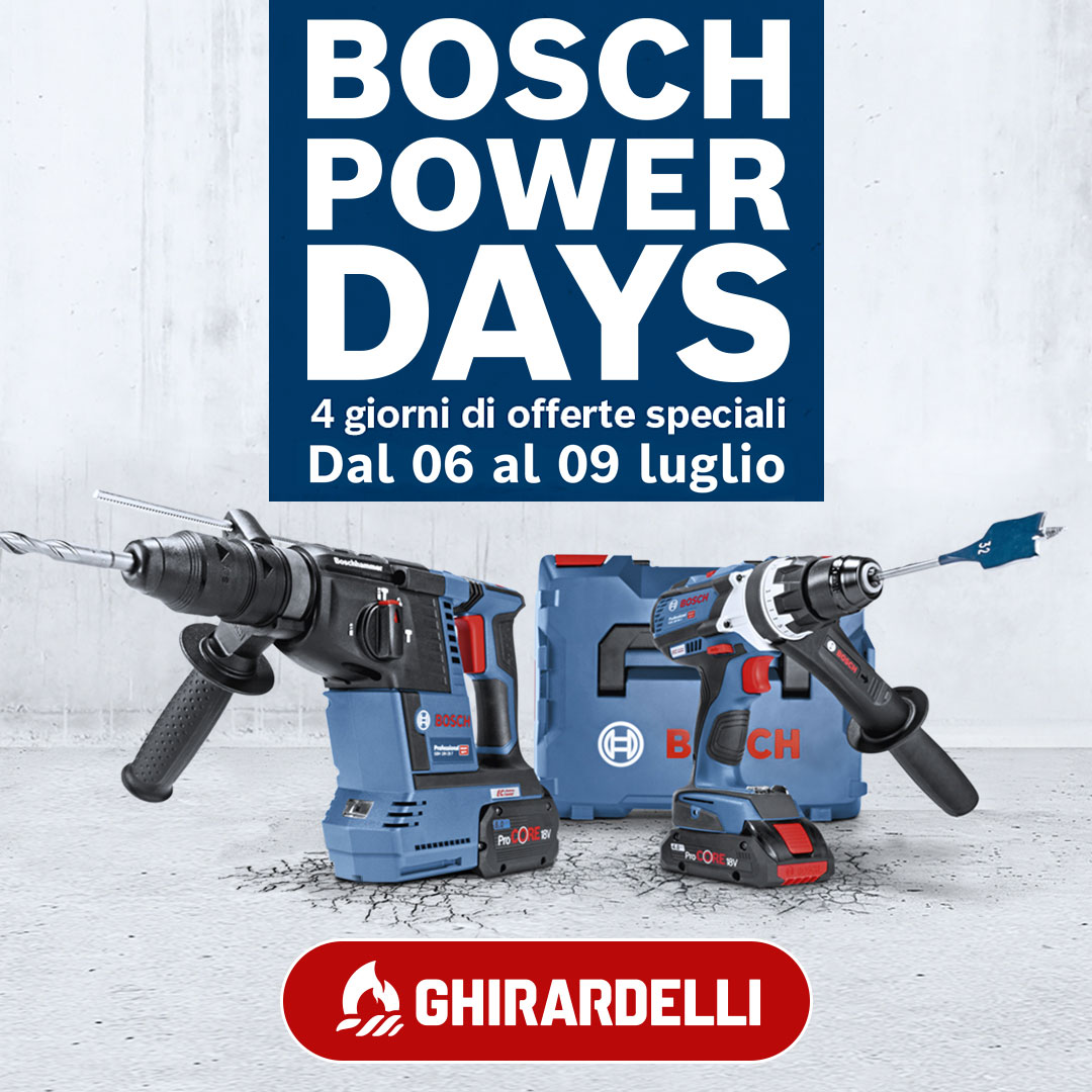 Bosch Power Days luglio 2026 popup